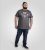 D555 Coalville T-Shirt Skulls with Colored Drips Navy Twist - T-shirts - T-shirts Homem Tamanhos Grandes