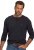 JP1880 Henley T-Shirt Long Sleeve Dark Navy TALL - ROUPAS DE HOMEM MT-6XLT - Tamanhos-Tall Homem