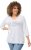 Ulla Popken City Name Graphic Tee Snow White - T-shirts estampadas para mulher - 