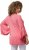 Ulla Popken Trumpet Sleeve Cold Dyed Tee Dark Pink - T-shirts estampadas para mulher - 