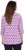 Ulla Popken Geometric Pattern 3/4 Sleeve Tee Amethyst - T-shirts estampadas para mulher - 