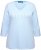 Ulla Popken Country Lettered 3/4 Sleeve Tee Soft Light Blue - T-shirts estampadas para mulher - 