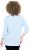 Ulla Popken Country Lettered 3/4 Sleeve Tee Soft Light Blue - T-shirts estampadas para mulher - 