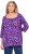 Ulla Popken Scribble Print Square Neck 3/4 Sleeve Tee Violet - T-shirts estampadas para mulher - 