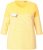 Ulla Popken Paper Boat Print 3/4 Sleeve Tee Sun Yellow - T-shirts estampadas para mulher - 