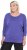 Ulla Popken Quick Drying Batwing Sleeve Tee Blueberry - T-shirts estampadas para mulher - 