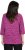 Ulla Popken Pleated Floral Print 3/4 Sleeve Tee Raspberry - T-shirts estampadas para mulher - 