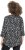 Ulla Popken Ribbon Print 3/4 Sleeve Asymmetric Tee Black - T-shirts estampadas para mulher - 
