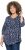 Ulla Popken Ribbon Print 3/4 Sleeve Asymmetric Tee Navy - T-shirts estampadas para mulher - 