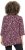 Ulla Popken Ribbon Print 3/4 Sleeve Asymmetric Tee Plum - T-shirts estampadas para mulher - 