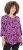 Ulla Popken Ribbon Print 3/4 Sleeve Asymmetric Tee Light Plum - T-shirts estampadas para mulher - 