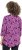 Ulla Popken Ribbon Print 3/4 Sleeve Asymmetric Tee Light Plum - T-shirts estampadas para mulher - 