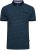 Kam Jeans 5527 AOP Pique Polo with Tipping on Collar/Cuffs Navy - Pólos - Pólos Tamanhos Grandes Homem
