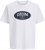 Jack & Jones Dover Denim O-Neck T-Shirt White - T-shirts - T-shirts Homem Tamanhos Grandes