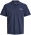 Jack & Jones College Logo Short Sleeve Polo Shirt Blue - Pólos - Pólos Tamanhos Grandes Homem