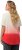 Ulla Popken Dip Dyed Short Sleeve Logo Tee Off-White - T-shirts estampadas para mulher - 