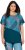 Ulla Popken Quick Drying Geometric Print Short Sleeve Tee Dark Petrol - T-shirts estampadas para mulher - 