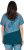 Ulla Popken Quick Drying Geometric Print Short Sleeve Tee Dark Petrol - T-shirts estampadas para mulher - 