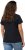 Ulla Popken BISOUS Short Sleeve Graphic Tee Navy Blue - T-shirts estampadas para mulher - 