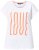 Ulla Popken LOVE Short Sleeve Graphic Tee Snow White - T-shirts estampadas para mulher - 