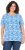 Ulla Popken Coral Reef Printed Short Sleeve V-Neck Tee Teal Blue - T-shirts estampadas para mulher - 