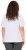 Ulla Popken Embroidered Face Motif Short Sleeve V-Neck Tee Light Grey Melange - T-shirts estampadas para mulher - 