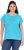 Ulla Popken Metallic Animal Cap Sleeve Graphic Tee Deep Aqua - T-shirts estampadas para mulher - 