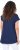 Ulla Popken Half-Sleeve A-line V-Neck Boat Pattern T-Shirt Ink Blue - T-shirts estampadas para mulher - 