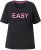 Ulla Popken Easy Short Sleeve Acid Wash Graphic Tee Black - T-shirts estampadas para mulher - 