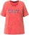 Ulla Popken Easy Short Sleeve Acid Wash Graphic Tee Light Red - T-shirts estampadas para mulher - 