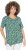 Ulla Popken Floral Pointed Hem Short Sleeve Tee Green - T-shirts estampadas para mulher - 