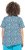 Ulla Popken Floral Pointed Hem Short Sleeve Tee Deep Aqua - T-shirts estampadas para mulher - 