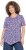Ulla Popken Floral Pointed Hem Short Sleeve Tee Purple - T-shirts estampadas para mulher - 