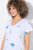 Ulla Popken Cross Stitch Short Sleeve Tee Snow White - T-shirts estampadas para mulher - T-shirts Estampadas para Mulher