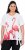 Ulla Popken Flamingo Short Sleeve Graphic Tee Off-White - T-shirts estampadas para mulher - 