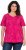 Ulla Popken Feather Print Short Sleeve V-Neck Tee Berry - T-shirts estampadas para mulher - 