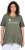 Ulla Popken Sunset Lettering Short Sleeve Graphic Tee Olive - T-shirts estampadas para mulher - 