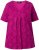 Ulla Popken Snake Print V-Neck Tee Magnolia Red - T-shirts estampadas para mulher - 