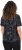 Ulla Popken Abstract Animal Print Short Sleeve Tee Black - T-shirts estampadas para mulher - 