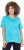 Ulla Popken Abstract Animal Print Short Sleeve Tee Deep Aqua - T-shirts estampadas para mulher - 