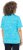 Ulla Popken Abstract Animal Print Short Sleeve Tee Deep Aqua - T-shirts estampadas para mulher - 