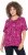Ulla Popken Abstract Animal Print Short Sleeve Tee Magnolia Red - T-shirts estampadas para mulher - 