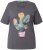 Ulla Popken Cactus Short Sleeve Graphic Tee Graphite Grey - T-shirts estampadas para mulher - 