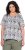 Ulla Popken Half-sleeve A-line V-neck Pointed Hem Animal Pattern T-shirt Moss - T-shirts estampadas para mulher - 
