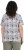 Ulla Popken Half-sleeve A-line V-neck Pointed Hem Animal Pattern T-shirt Moss - T-shirts estampadas para mulher - 