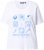 Ulla Popken Drinks And Sunset Graphic Tee Snow White - T-shirts estampadas para mulher - 