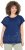Ulla Popken Textured Paisley Motif Cap Sleeve Tee Navy - T-shirts estampadas para mulher - 