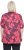 Ulla Popken Quick Drying Flower Print Short Sleeve Tee Dark Cherry - T-shirts estampadas para mulher - 