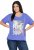 Ulla Popken Lady Of The Moon Short Sleeve Graphic Tee Lavender - T-shirts estampadas para mulher - 
