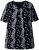Ulla Popken Letter Print Short Sleeve Tee Black - T-shirts estampadas para mulher - 